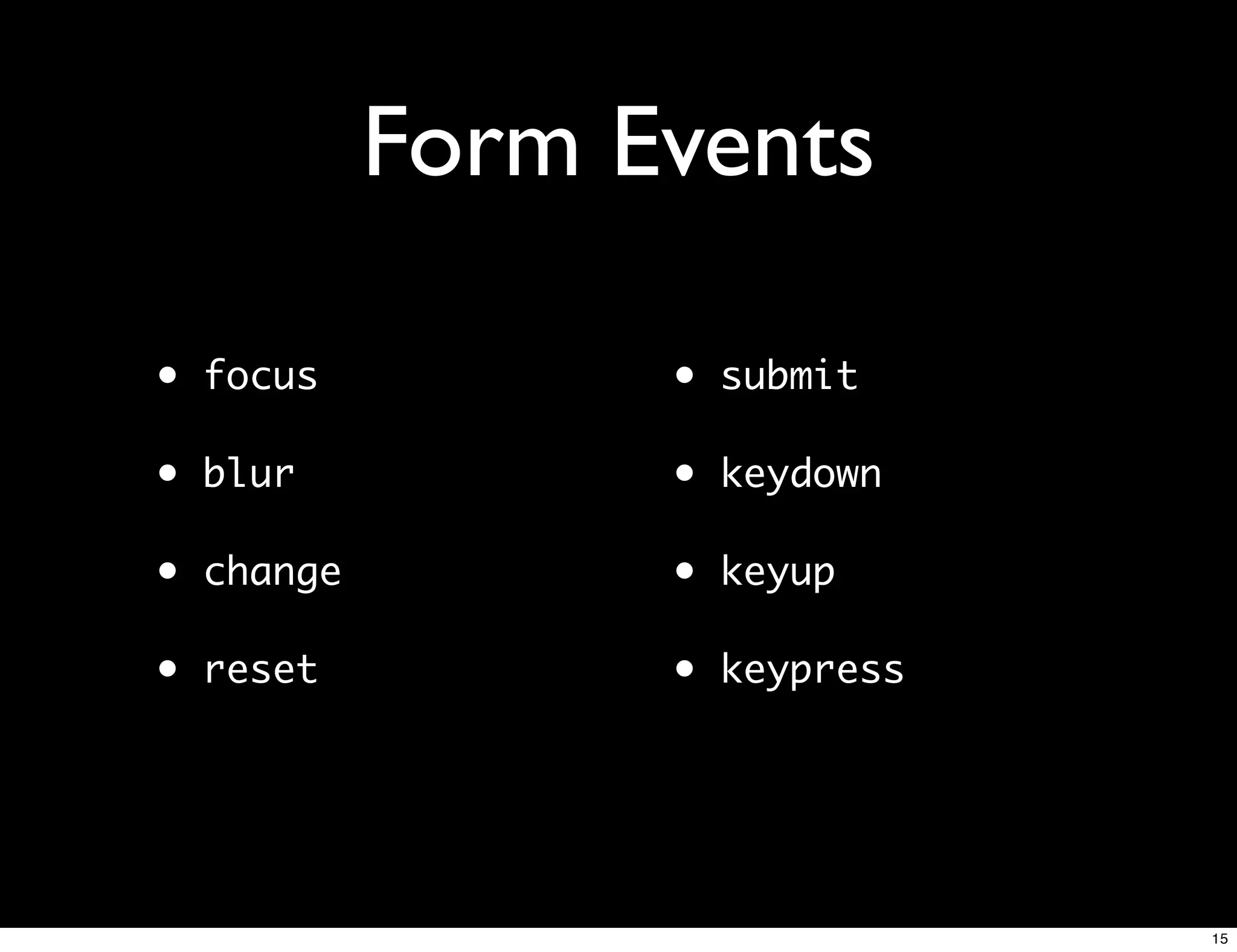JavaScript From Scratch: Events
