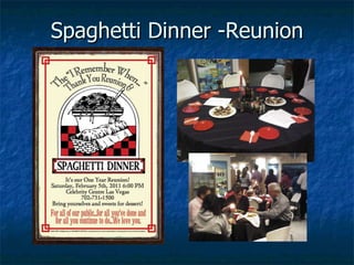Spaghetti Dinner -Reunion 