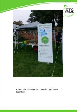 A Fresh Start - Broxbourne Community Open Day at
Cedar Park
 