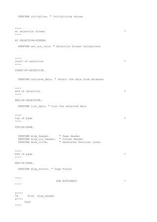 ABAP EVENTS EXAMPLE | PDF image.