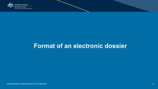 General dossier requirements for OTC medicines | PPTX