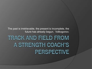 Strength Training for Track and Field | PPTX