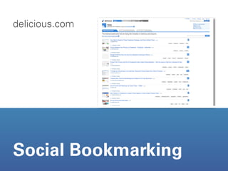 delicious.com




Social Bookmarking
 