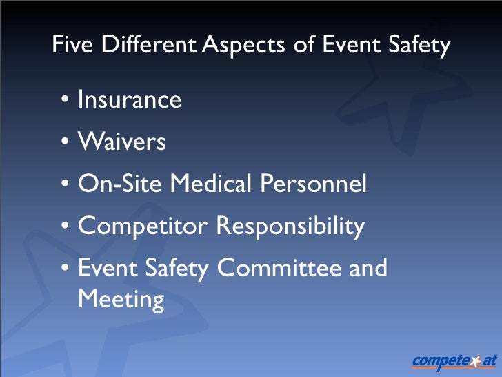Event Safety Tips