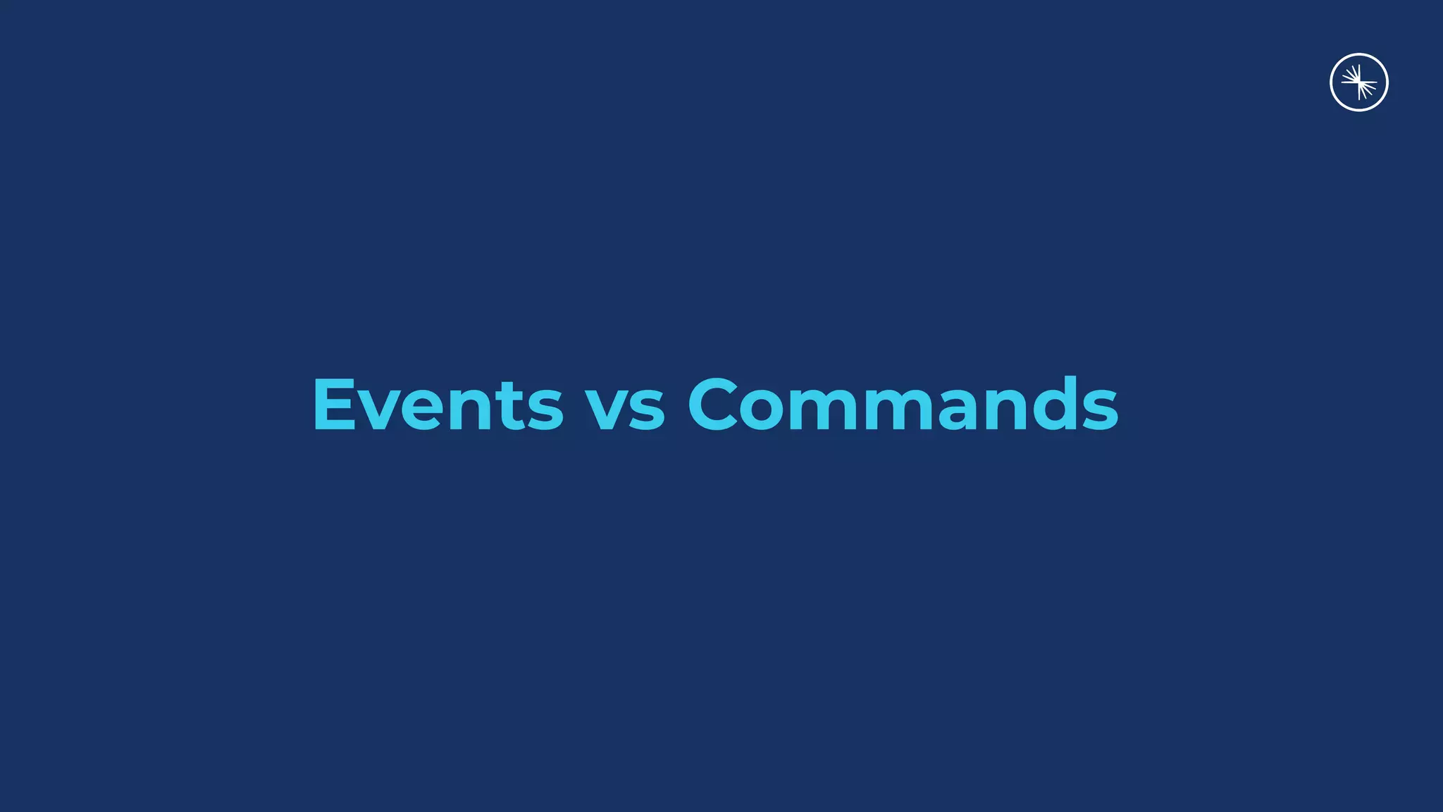 Events vs Commands
 