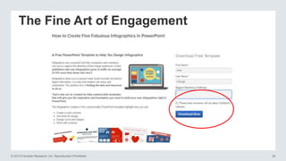 The Fine Art of Engagement

© 2013 Forrester Research, Inc. Reproduction Prohibited

28

 