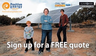 PositiveEnergySolar.com
Sign up for a FREE quote