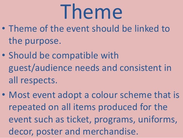 Events management events concept