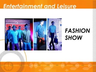 FASHION
SHOW
Entertainment and Leisure
 