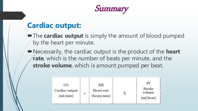 Cardiac output ppt Cardiac output ppt picture