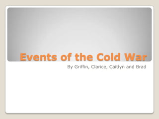 Events of the cold war | PPTX