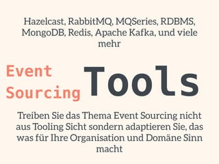 Event Sourcing: Einführung und Best Practices