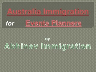 Australia Immigration
for

 