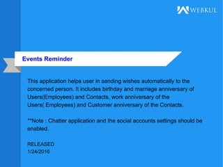 Events reminder ppt | PPT