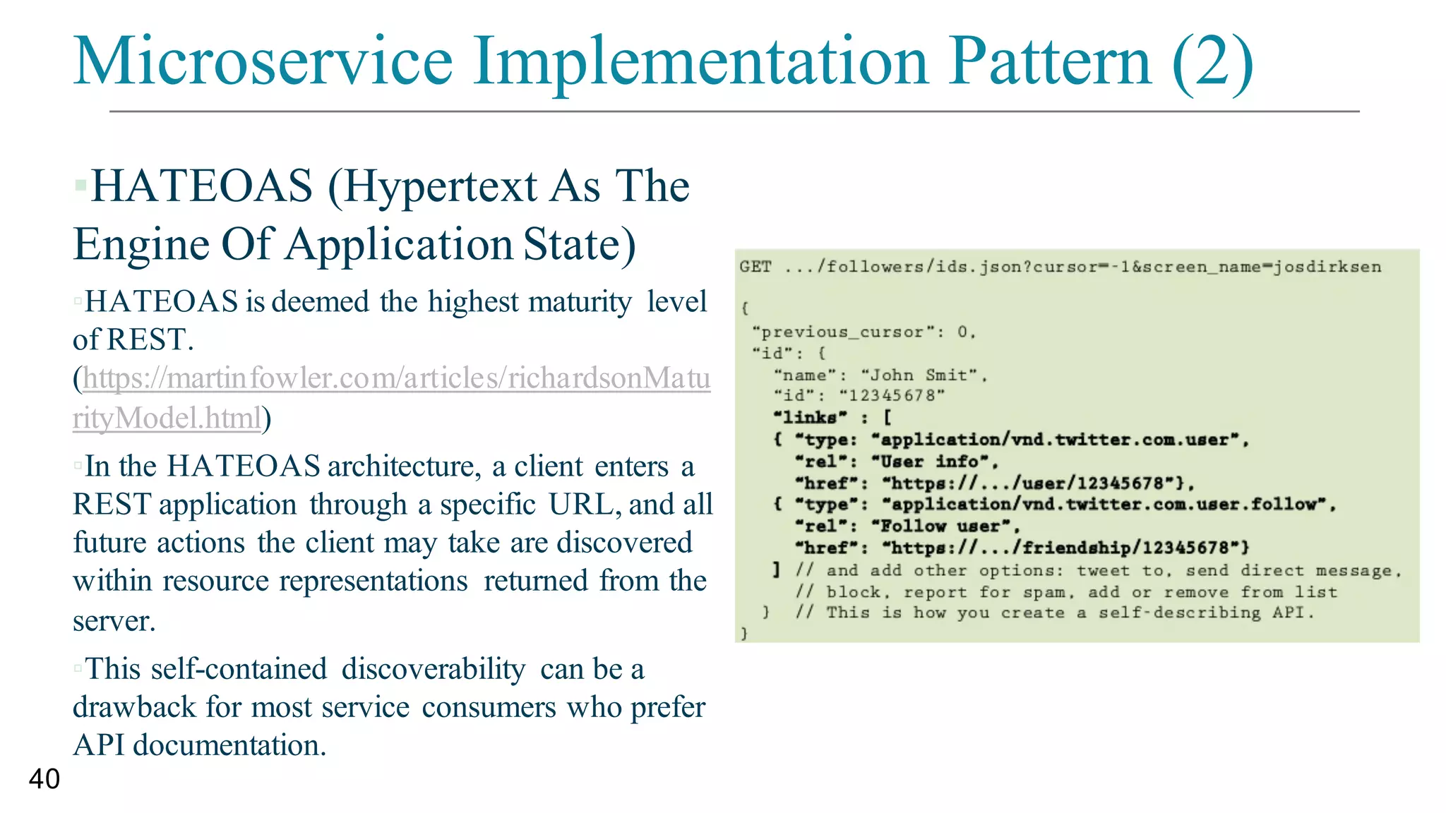 Lab Time – Bounded Context 도출
개념적:
• Bounded  Context  는 동일한 문맥으로 효율적으로 업무 용어 (도메인 클래스)를 사용할 수 있는 객체범위를 뜻한다. 하나의 BC  는 하나이상의 어그리게잇을
원소로 구성될 수 있다. BC를 Microservice 구성단위로 정하게 되면 이를 담당한 팀 내의 커뮤니케이션이 효율화된다.
구현관점:
• 어그리게잇은 ACID  트랜잭션 범위이기도 하기때문에 이를 더 쪼개서 BC  를 구성할 수는 없다. BC  내의 어그리게잇들에 대한 보존 (Persistence)은 아마도 그
목적에 맞는 최적화된 데이터모델을 독립적으로 설계하고 구현할 수 있다.
주문취소
수신
완료수신
출발수신
주문생성
수신
주문취소
주문취소
정보변경
결제클릭
재고변경 상품재고
변경됨
주문생성됨
주문정보
변경됨
배송출발함
배송준비됨
입고
메일발송
배송생성
배송정보
변경
배송지시
알림메일
발송
상품등록 상품등록됨
상품삭제
정보변경
상품삭제됨
주문취소됨
배송취소
요청됨
상품정보
변경됨
주문상태
변경됨
배송완료됨
배송취소
알림메일
발송
회수지시
홍보
메일발송
상품
(Product)
주문
(Order)
배송
(Delivery)
MD
MD
MD
MD
사용자
사용자
사용자
사용자
시스템
시스템
시스템
시스템
상품관리 주문관리 배송관리
재고변경
재고변경
재고변경
 