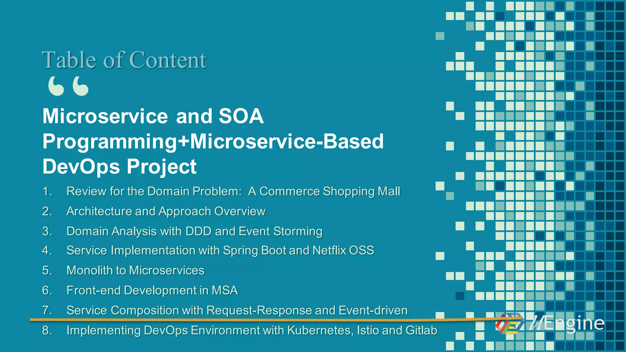 87
API Gateway: Edge Service
Acting  like  “Skin”  to  access  our  services  :
• Re-­Routes  to  multiple  services
• Allows  CORS
• Checks  ACLs
• Prevent  DDOS  etc.
 