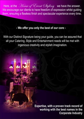 Event Styling Umhlanga Company Profile