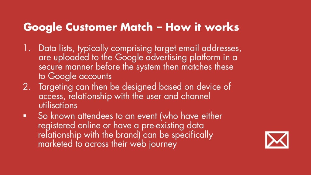 google customer match how how the match works
