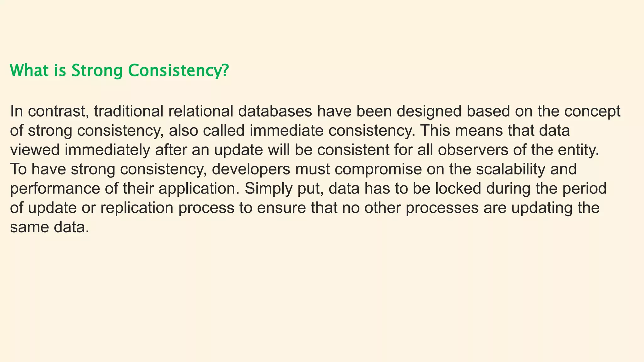 Eventual consistency vs Strong consistency what is the difference | PPT
