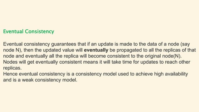 Eventual consistency vs Strong consistency what is the difference | PPT