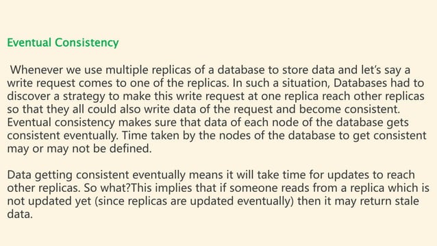 Eventual consistency vs Strong consistency what is the difference