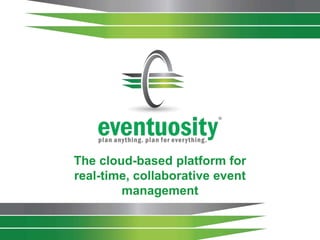 The cloud-based platform for
real-time, collaborative event
management
 