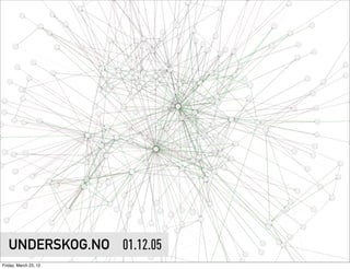 UNDERSKOG.NO 01.12.05
Friday, March 23, 12
 