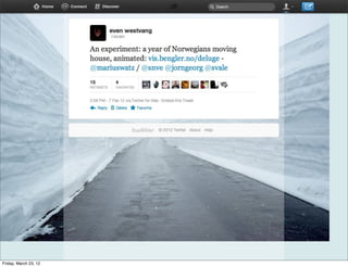 Friday, March 23, 12
 