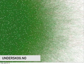 UNDERSKOG.NO
Friday, March 23, 12
 