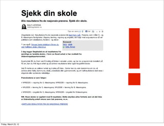 Friday, March 23, 12
                       !
 