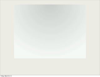 Friday, March 23, 12
 