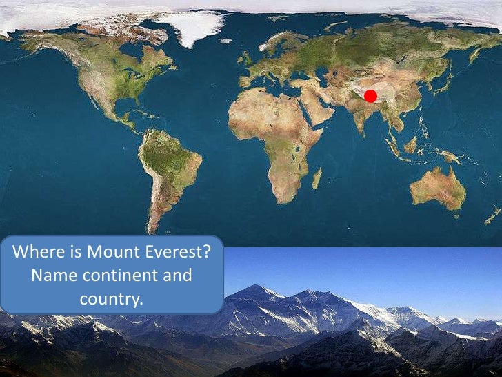 Mt Everest Location World Map Map Everest 4 728