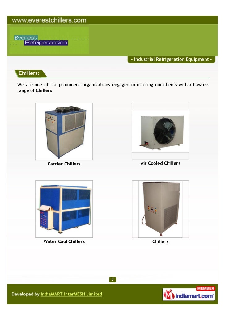 Everest Refrigeraation , Coimbatore,Chillers