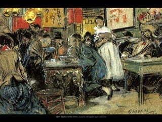 1899 Restaurante chino. Gouache sobre papel (21,6 x 33,7 cm)
 