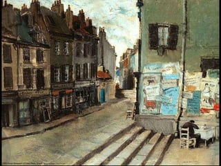 1903 Steps Between Houses Paris Street. Pastel on paper ( 53 x 71 cm)
 