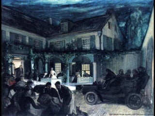1905 Sábado Noche. Acuarela y pastel sobre papel (45,1 x 60,3 cm)
 