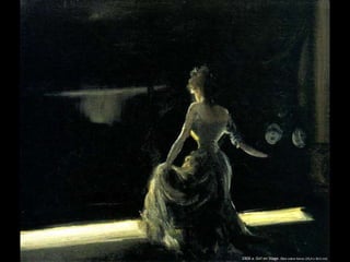 1906 a. Girl on Stage. Óleo sobre lienzo (25,4 x 30,5 cm)
 
