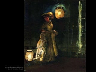 1912 Girl with Japanese Lanterns
Oleo sobre lienzo (30,5 x 25,4 cm)
 