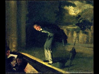 1918 London Music Hall. Óleo sobre lienzo (25,4 x 30,5 cm)
 