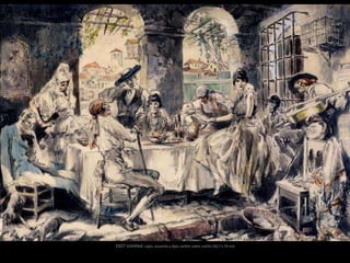 1927 Untitled. Lápiz, acuarela y lápiz carbón sobre cartón (50,7 x 74 cm)
 