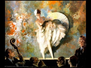 1937 Vaudeville francés. Óleo sobre lienzo (63,8 x 76,5 cm)
 