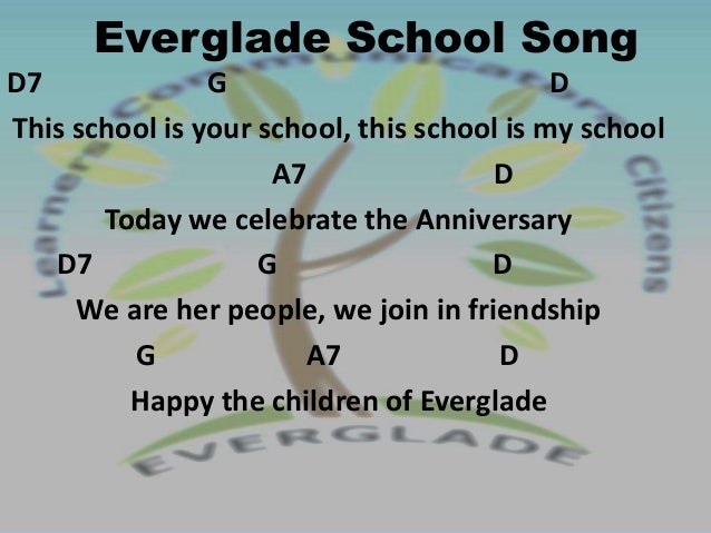 Charmerende Trolley projektor Everglade school song guitar