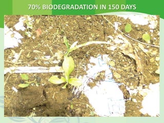 70% BIODEGRADATION IN 150 DAYS
 
