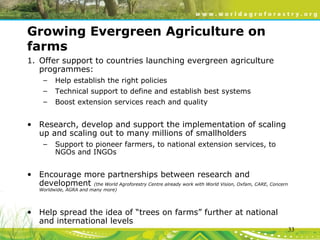 Evergreen Agriculture: feeding Africa's poorest, sustainably