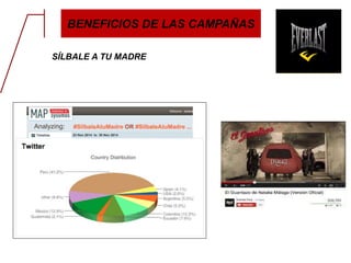 BENEFICIOS DE LAS CAMPAÑAS
SÍLBALE A TU MADRE
 