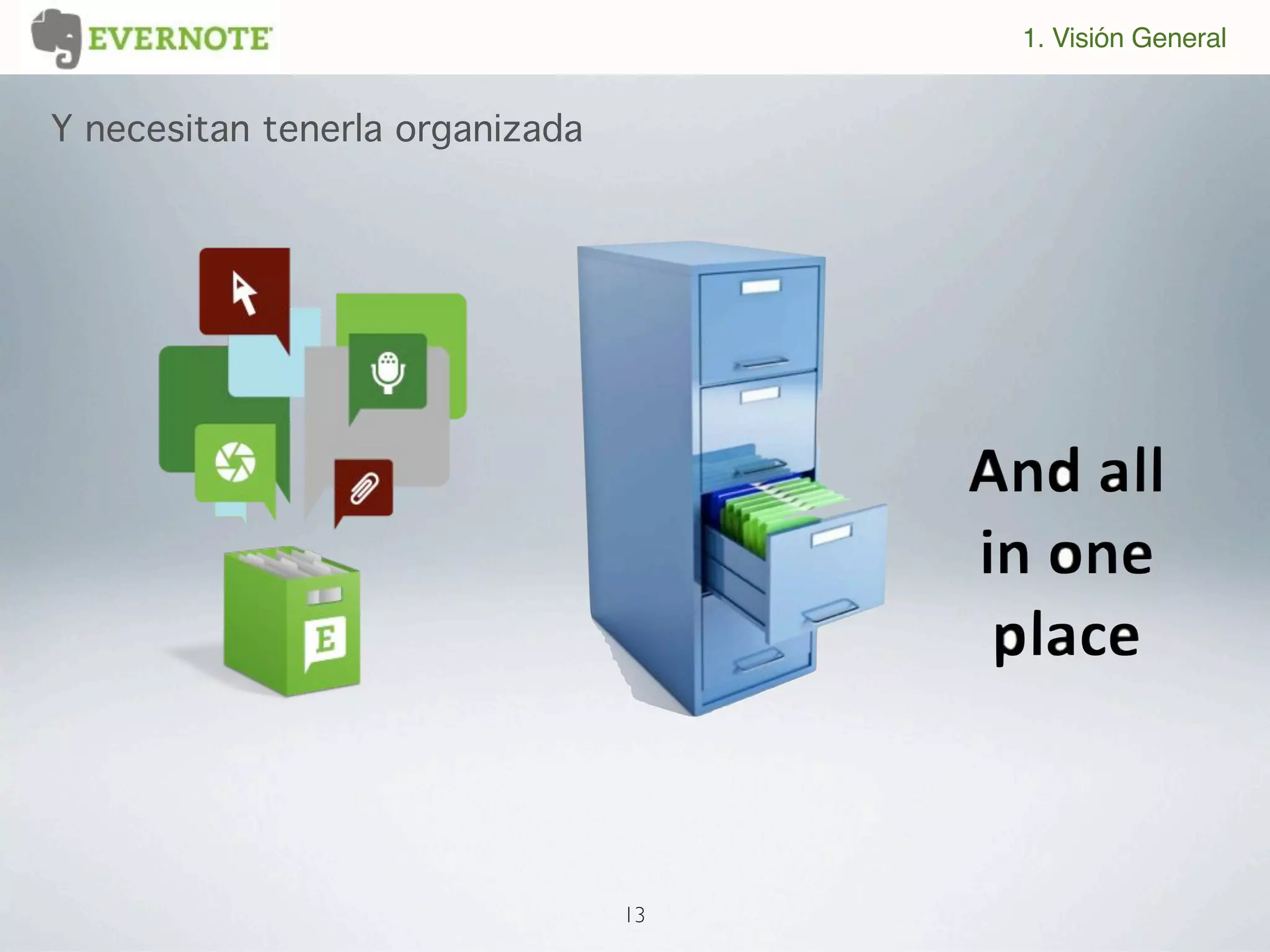 1. Visión General


Y necesitan tenerla organizada




                                 13
 