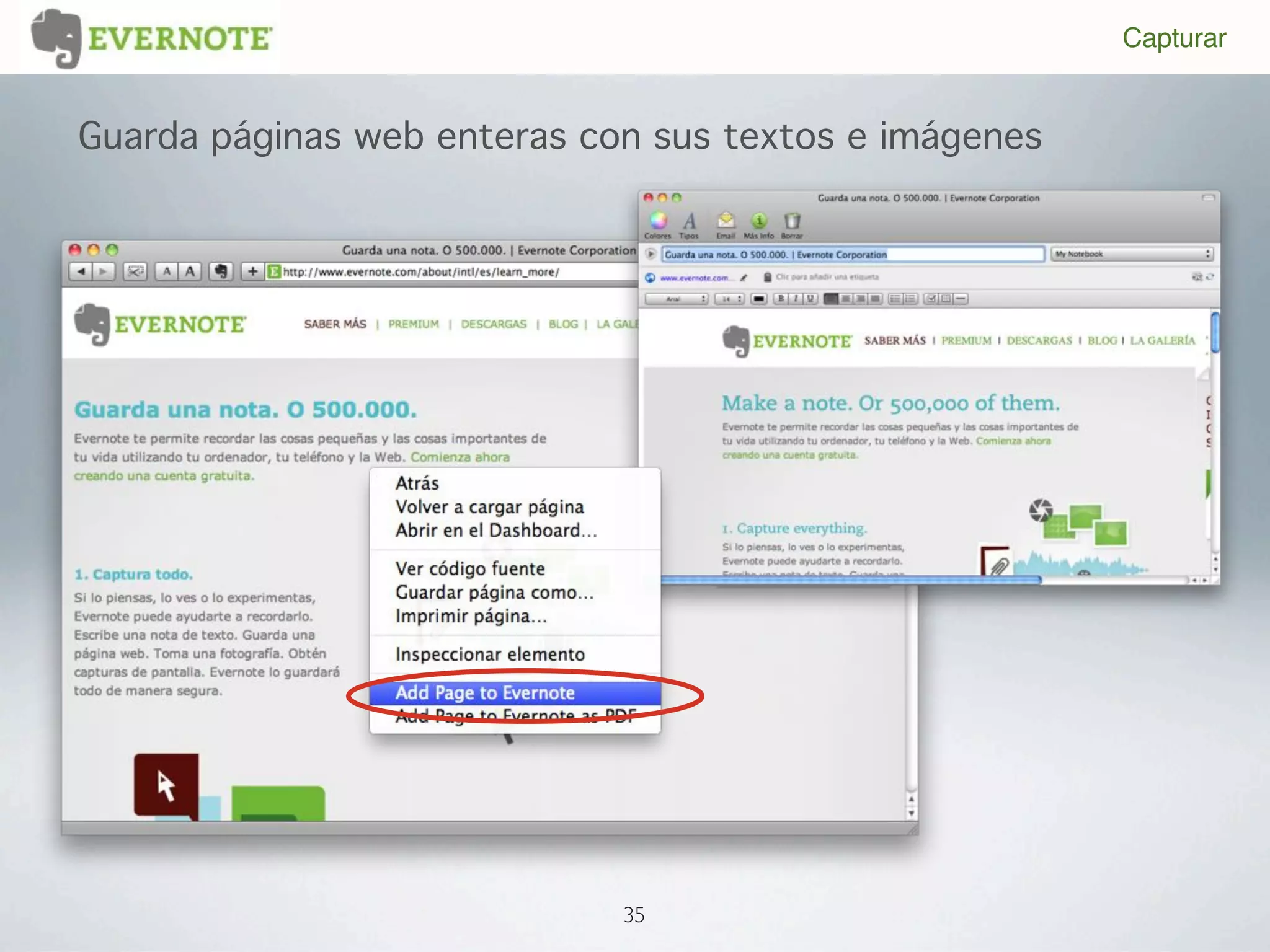 Capturar


Guarda páginas web enteras con sus textos e imágenes




                             35
 