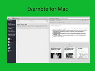 Evernote for Mac
 