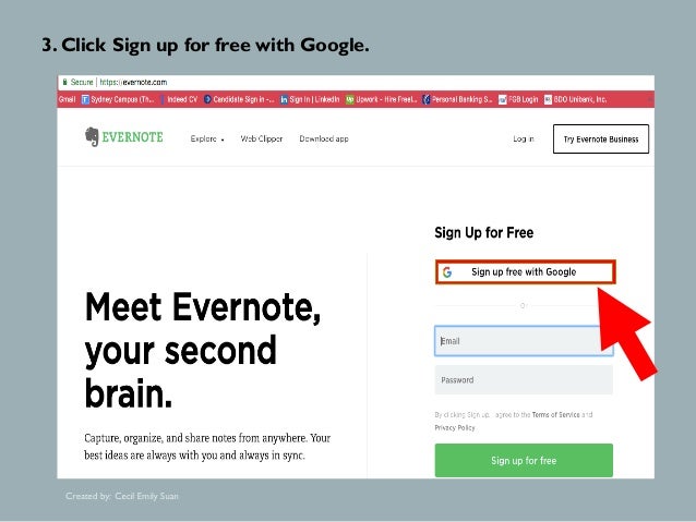 Evernote Sign Up Evernote Sign Up