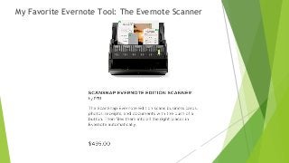My Favorite Evernote Tool: The Evernote Scanner
 